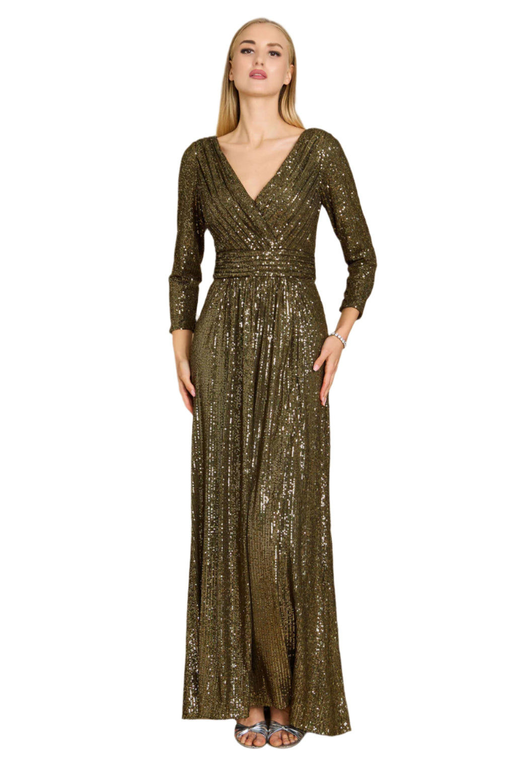 Dylan & Davids Sequin Beaded Formal Gown Dress-3